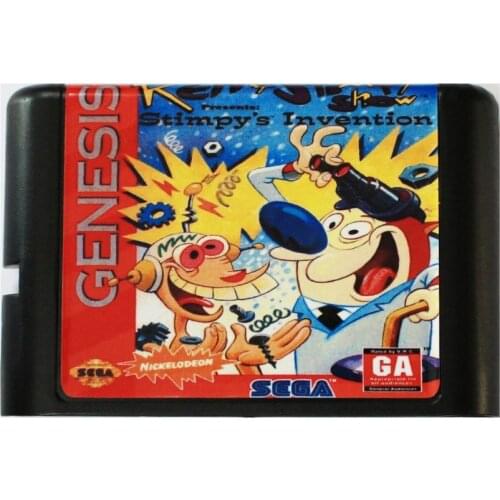 Ren The Stimpy Show 16 bit MD Game Card For Sega Mega Drive For SEGA Genesis