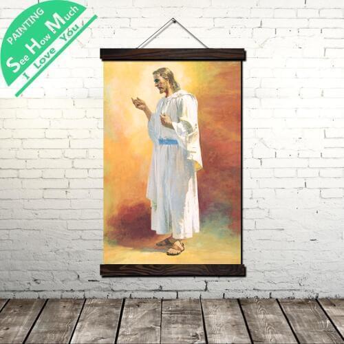 Jesus Prophecy Scroll Painting Canvas Vintage Poster and Prints Wall Art Pictures Living Room Bedroom Farmhouse Decoration