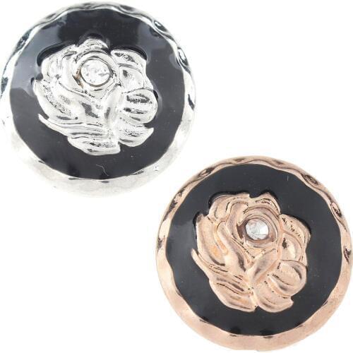 JaynaLee 18-20mm Metal Ginger Snap Button Fit Ginger Snaps Bracelets Jewelry for women men gifts GJS4683