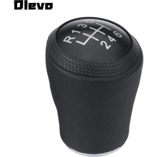 6 Speed MT Leather Gear Shift Knob Gearshift Shifter Lever Stick Headball Arm Pen for AUDI A8 D2 96-03 A6 C5 97-01 A4 B5 95-01