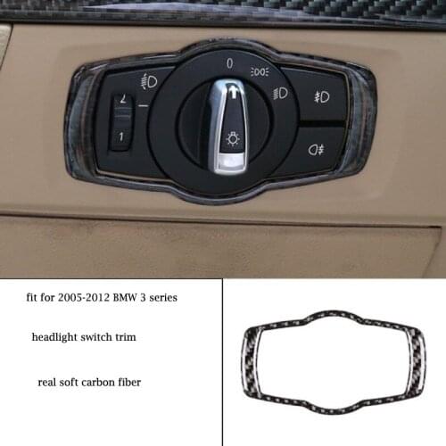 KSDcrosstimes carbon fiber car interior dash kit gear shift and central contral frame for 2005-2012 E92 E93