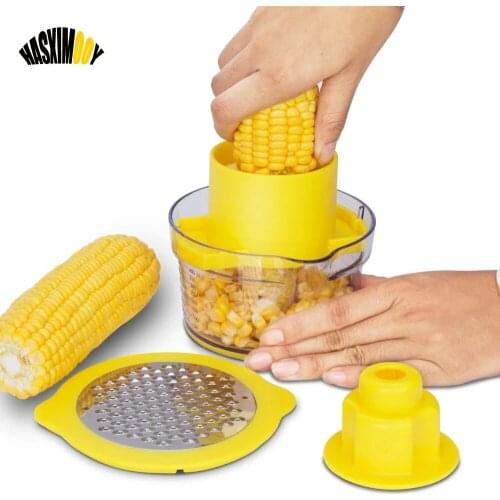 Corn Plane Peeler Cob Thresher Kitchen Gadgets Manual Rotation Stainless Steel Corn Stripper Cutter Tools Multifunctional grater