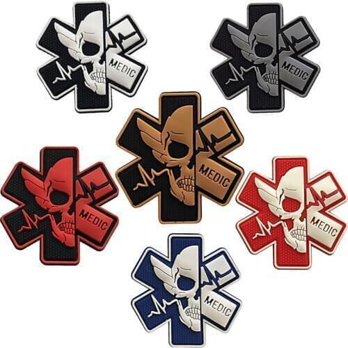 DIY Velcr Skull Military Magic Patches For Clothes Jacket Look Hoop Awesome Patch Appliques Badge Flag Embroidery Patches Stripe