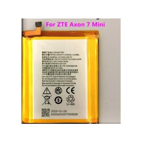 Original ZTE Li3927T44P8H726044 Battery For ZTE Axon 7 Mini 5.2inch Battery 2705mah