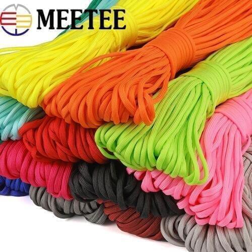 1Roll 5mm 7 Core Strand Parachute Cord Lanyard Rope Paracord for Outdoor Camping Tent Climbing Bracelet Ropes Survival Kit 26M