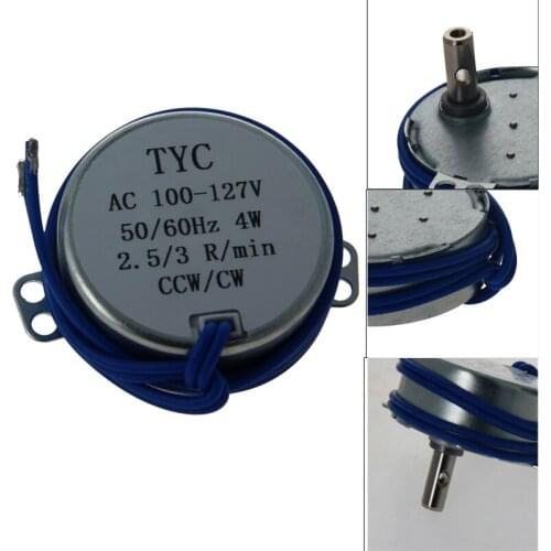 Fielect Synchronous Motors Horizontal Hole Tapping Shaft Horizontal Hole Shaft Single Flat Shaft Double Flat Tapping Shaft 110V