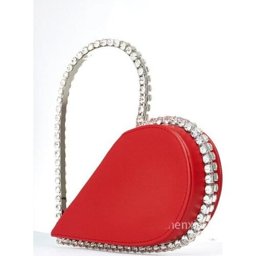 2021 Hot Sale Bag for Women New Fashion Diamond Heart Shape Bags Ladies Designer Handbags Carteras Mujer De Hombro Y Bolsos Cc