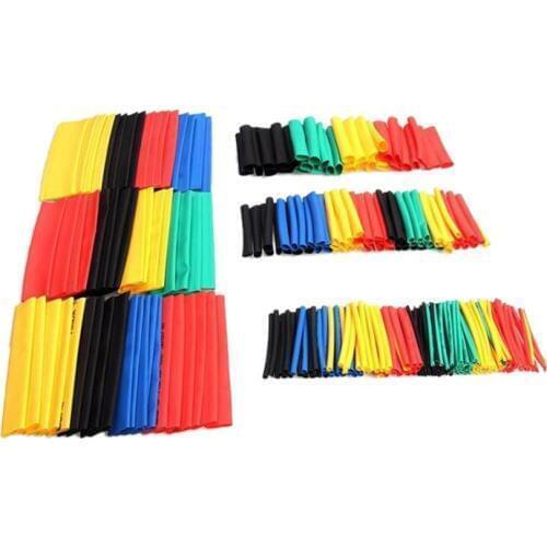 HOT-164Pcs PE Shrinking Assorted Heat Shrink Tube Wire Cable Insulated Sleeving Tubing Set Tool Accessories
