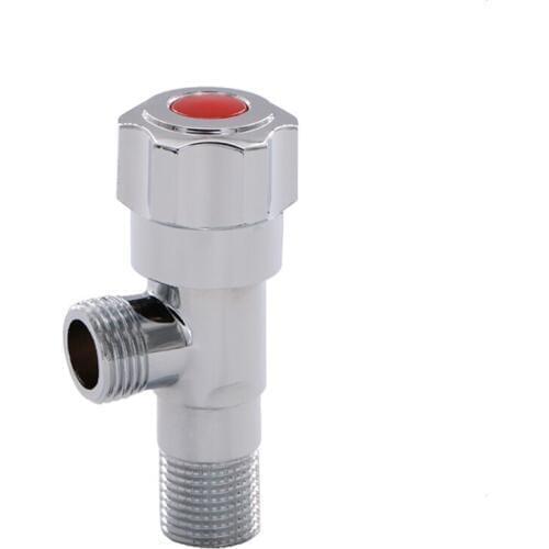 1PC 1/2"male x 1/2" male Brass Bathroom Angle Stop Valve Chrome Copper Tap Toilet Bathroom Basin laundry Angle Valve