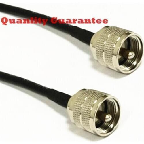 UHF male to male coaxial signal zinc wire uhf-jj PL259 cable so239 feeder RG58 coaxial line