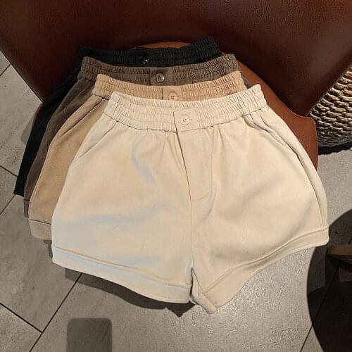 High Quality 2021 Cotton Harem Shorts Women Short Pants Black Spring New for Girls Boot Fashion High Elastic Waist Female Summer