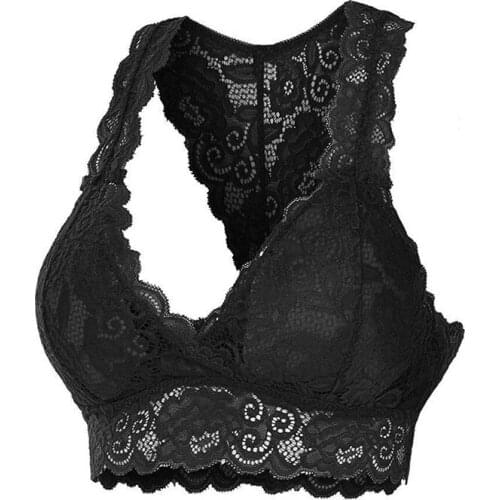 Women Sexy Lace Hem Underwear, Solid Color Deep V-neck Sleeveless Tops, S/ M/ L/ XL/ XXL