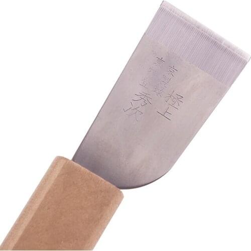 1pc DIY Leather Cut Tools Incision Craft Knife Copper Trimming Knife with Blade Leather Tool 35mm width