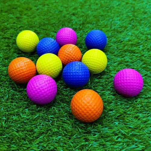 12 Pieces Soft Sponge EVA Practice Foam Golf Balls