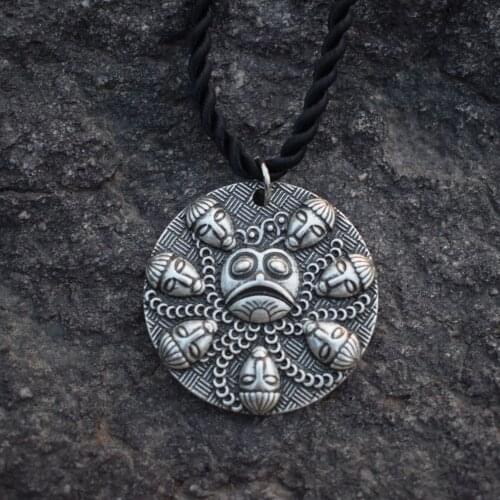 12pcs Ogma Medallion round pendant necklaces SanLan