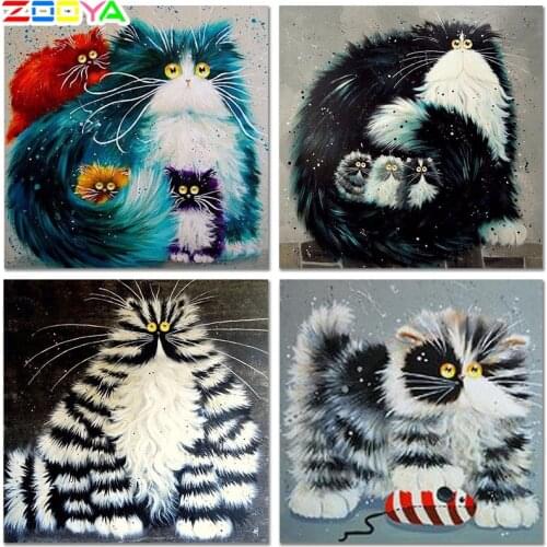 5D Diy Special Shaped Animal Diamond Painting Cat Diamond Embroidery Painting 3D Lovely Cat Diamond Mosaic Gifts Decortion Er037