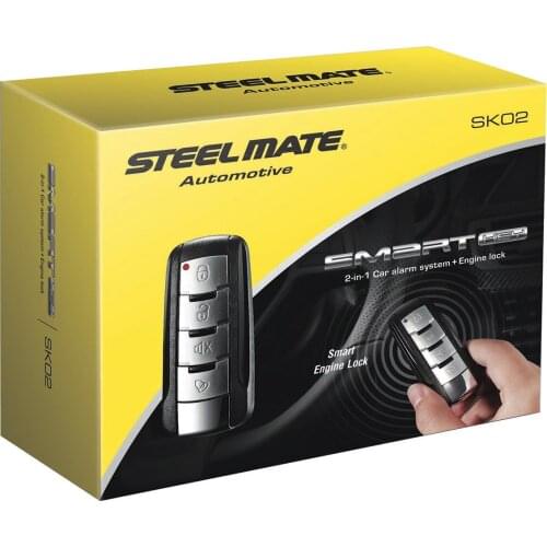 Steelmate SK02 Car Alarm Security System Smart Engine Lock Remote Control