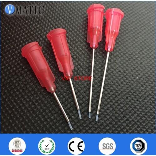 Free Shipping 100pcs 27G 0.5'' TEF Lined Tips Glue Dispensing Dispenser Needle Tip 1/2 Inch