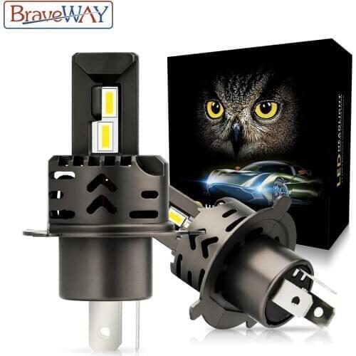 BravyWay H7 H11 H1 H3 9005 9006 Hb3 Hb4 12V Led Bulbs 48W Car Led Lights Mini Tint Led Headlight Trucks Import Chip Head