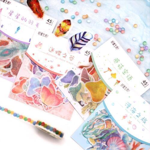 Mushroom Secret Language Series Decorative Stationery Stickers Scrapbooking DIY Diary Album Stick Label