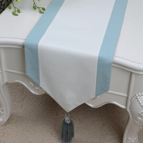 Long Decoration Plain Cotton Linen Table Runner Christmas Wedding Modern Coffee Tablecloth Rectangle Dining Table Pads Placemats