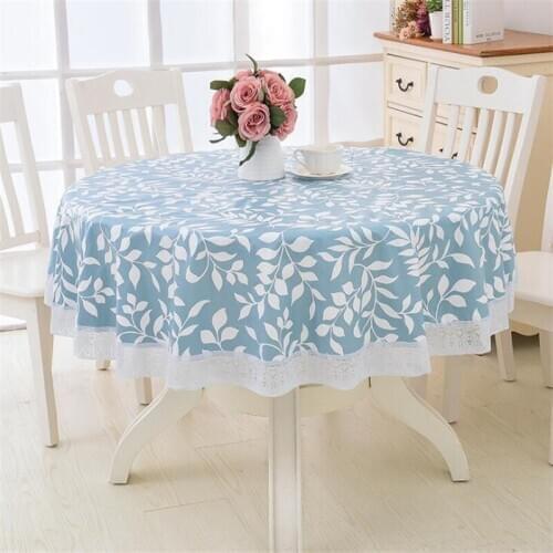 Round Shape Large Tablecloth Hotel Plastic Round Tablecloth PVC Waterproof And oil-free Disposable heat-insulated Tablecloth