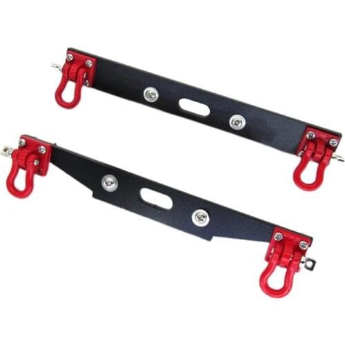 Metal Rear Bumper Bull Bar with Shackles for D90 D91 D99S 1/12 RC Off-Road Rock Crawler Pickup Truck Upgrade Parts Accessories
