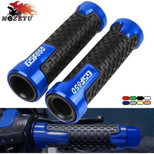 Motorcycle 7/8"22mm Handlebar Grip Handle Bar Motorbike Hand Grips For SUZUKI Bandit GSF650 GSF 650 2005-2016 2006 2007 2014