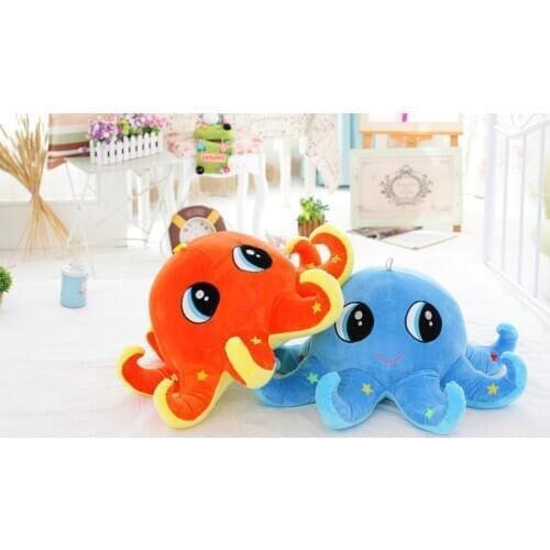 Stuffed toy cartoon octopus plush toy stars design octopus throw pillow ,Christmas gift h201