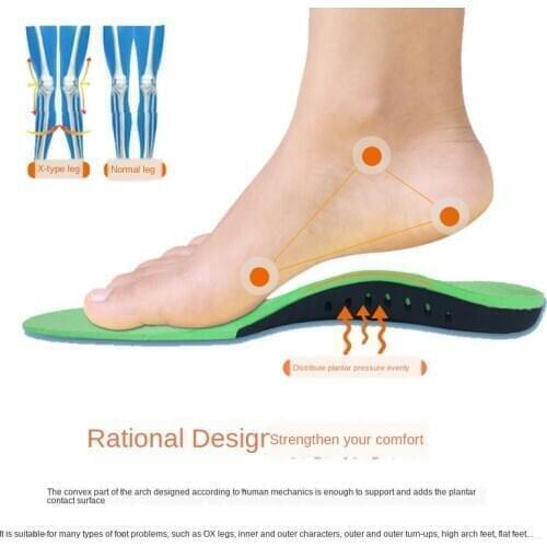 V Best Orthopedic Shoes Sole Insoles for Shoes Arch Foot Pad X/O Type Leg Correction Flat Foot Arch Support Sports Shoes Inserts