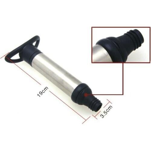 Stainless steel wine stopper, red wine preservation bottle stopper, vacuumed wine stopper, one pump and two stopper set
