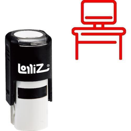 LolliZ Office Table Self-Inking Rubber Stamp - Modern Symbol Series