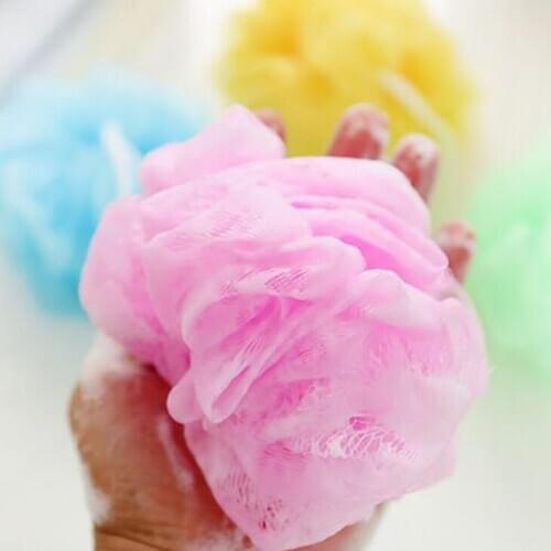 Mesh Bath Ball Shower Sponge Loofah Ball Soft Nylon Mesh Puff Body Cleaning Balls Bath Shower LX2159