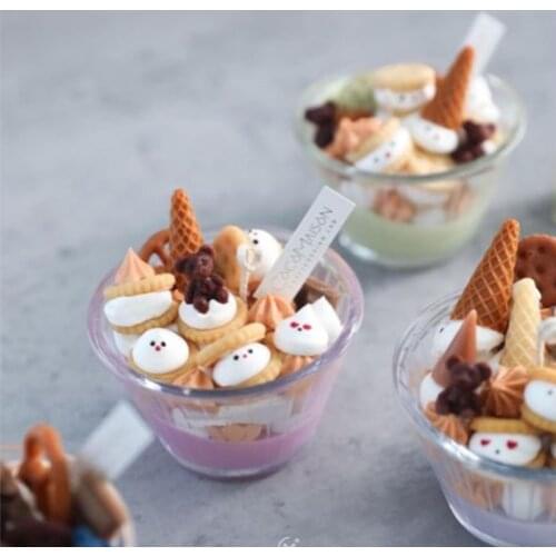 Candle Silicone Mold Cake Dessert Meringue Ice Cream Waffle Biscuit Candle Cup Candle Decoration