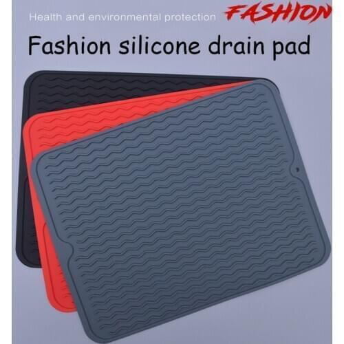 Silicone Tables Placemat 40x30cm Heat Resistant Drying Mats Tableware Dishwasher Dish Cup Cushion Pads Dinnerware Fashion Mat