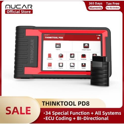THINKTOOL PD8 Professional Lifetime Free Use Obd2 Scanner For Auto28 Resets Full System Obd 2 Car Diagnostic Tools Test PK 808