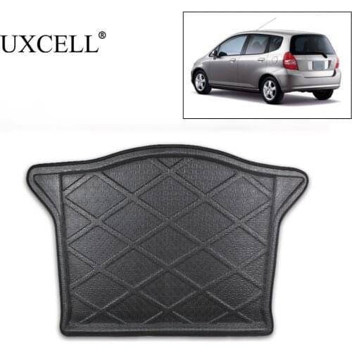 UXCELL PE+EVA foam Plastic Black Rubber Cargo Floor Mat All Weather Trunk Protection For Honda Fit 2008-2015 2016-2018