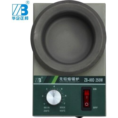 Zhengbang HOT SALE Mini Lead Free Soldering Tin Pot ZB80D With the Military-grade Titanium Pot