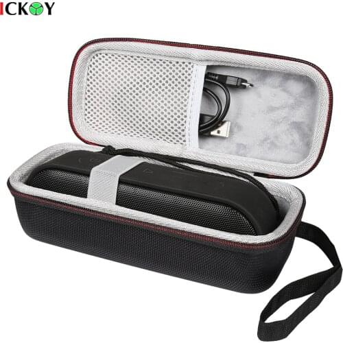 Hard EVA Protect Storage Case Bag for Speaker Tribit XSound Go with Mesh Pocket-Black