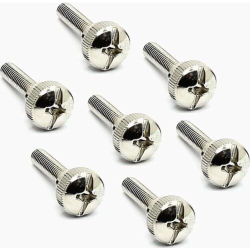 20/15/10Pcs easy Hand Tighten Screws Thumb Screws Nickel Computer PC Case Length M4 M5 M6