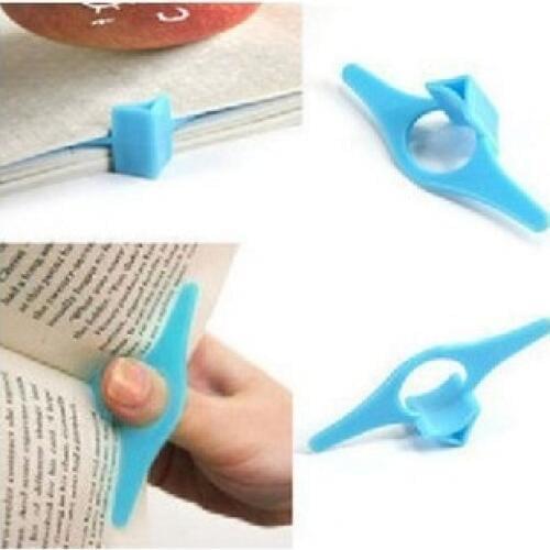 Rainbery 10PCS/Lot Multifunction Thumb Book Marker Bookmarks Page Holder Finger Ring Reading Assistant Book Support