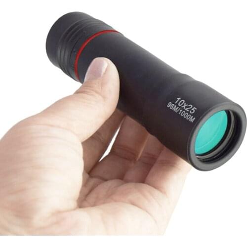 10x25 single telescope outdoor high definition high power adult low vision night light outdoor travel hunting telescope