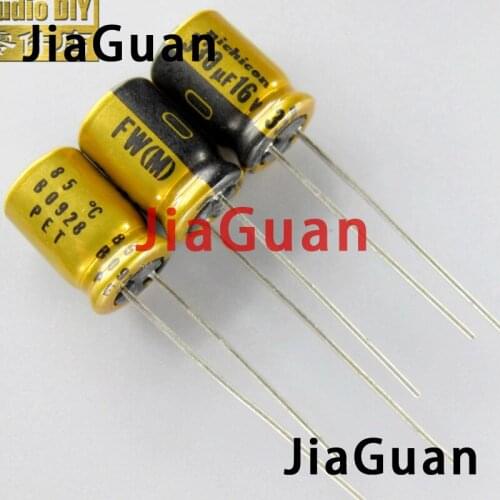 20pcs NEW NICHICON FW 330UF 16V 8X11.5MM audio 330uF/16V Electrolytic Capacitor 16V330uF filter amplifier 16V 330UF