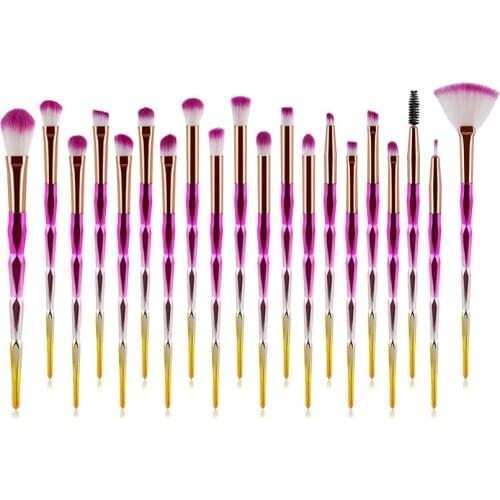 20pcs Makeup Brushes Set Diamond Powder Foundation Blush Blending Eye Shadow Lip Cosmetic Beauty Make Up Brush Pincel Maquiagem