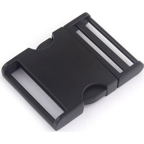 38mm Black Release Buckle Adjustable Backpack Buckles Webbing Hardware Luggage Supplies Belt Strap Slide Buckle Bag Clasps