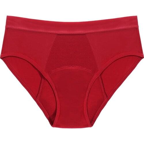 4-Layer Leakproof Women Panties Menstrual Underwear Period Absorbtent Bamboo Heavy Absorbency Briefs Incontinence Dropshipping