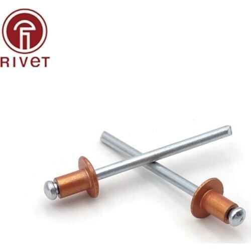 4x6 4x7 4x8 4x9 4x10 4x11 4x12 mm Golden Aluminium Steel Open Blind Rivet Dome Head Rivets Pulling Rivets Decoration Pop Rivets