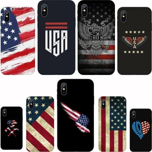 America USA Flag Phone Case For iphone 12 5 5s 5c se 6 6s 7 8 plus x xs xr 11 pro max