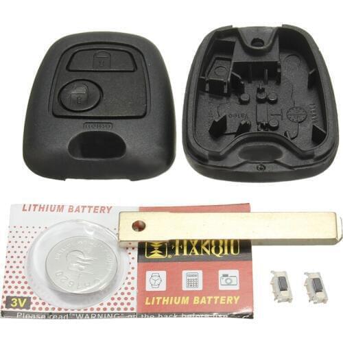 2 button Cover helmet key shell for remote control toyota Aygo battery buttons