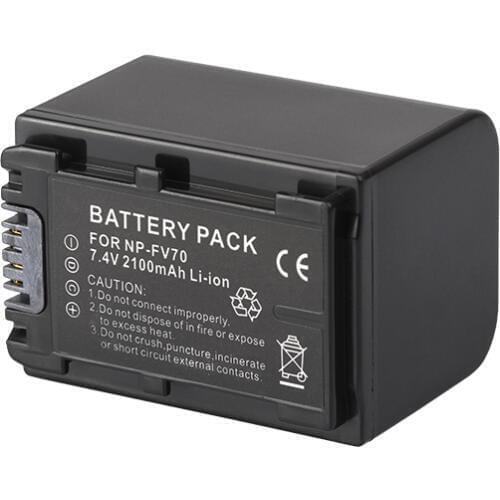 Dinto 1pc 2100mAh NP-FV70 NP FV70 NPFV70 Digital Camera Battery for Sony NP-FV30 FV50 HDR-CX230 CX150 CX350E CX550E